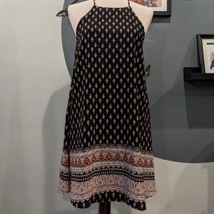 Bohemian Print Swing Dress - Unknown Brand - Size S